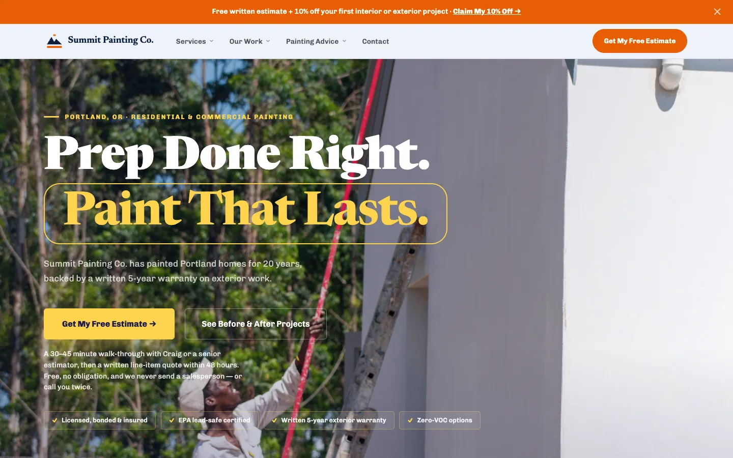 Summit Painting Co. website